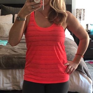 Nike Dri-Fit tank - semi-sheer stripe